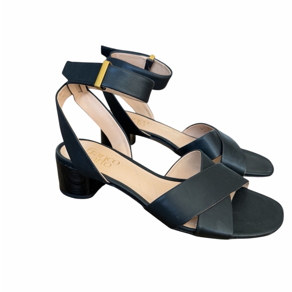 Franco‎ Sarto Black Strappy Heels